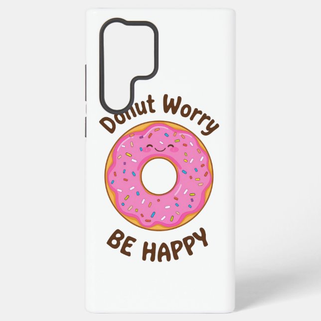 Funda Para Samsung Galaxy Cute Pink Donut with Sprinkles (Reverso )