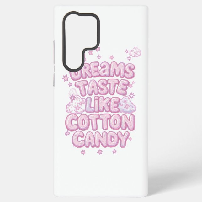 Funda Para Samsung Galaxy Cute Pink Whimsical Dreamer Typography (Reverso )