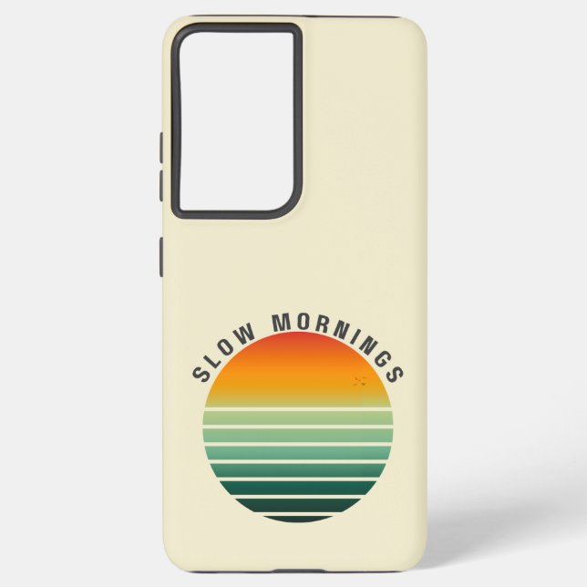 Funda Para Samsung Galaxy Cute Retro Sunset Phone Case (Reverso )