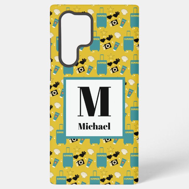 Funda Para Samsung Galaxy Cute Summer Vacation Elements (Reverso )