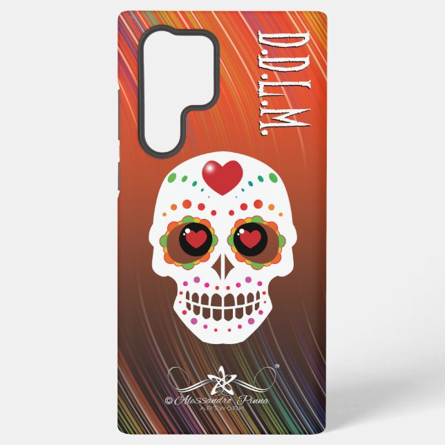 Funda Para Samsung Galaxy D.D.L.M. Calavera (Reverso )