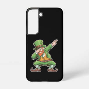 Funda Para Samsung Galaxy S22 Dab Dabbing Leprechaun en verde