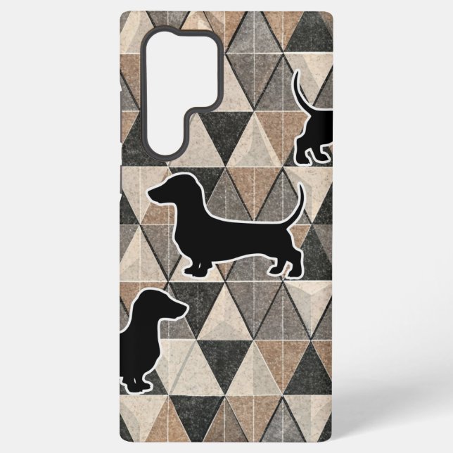 Funda Para Samsung Galaxy Dachshund Walking (Reverso )