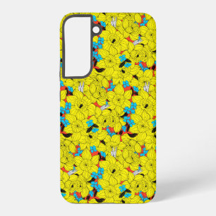 Funda Para Samsung Galaxy S22+ Daffodils patrón floral de primavera