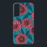 Funda Para Samsung Galaxy S22  Dahlias<br><div class="desc">Patrón sin soldadura hecho de flores de dalia dibujadas a mano</div>