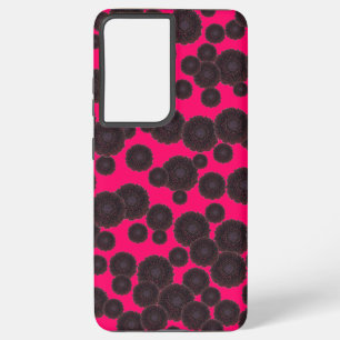 Funda Para Samsung Galaxy S21+ Dalias Negras