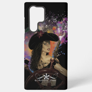 Funda Para Samsung Galaxy S22 Ultra Dama Corsario Negro