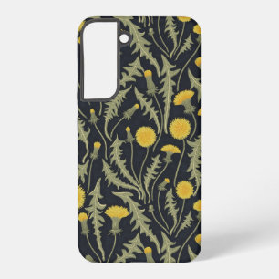 Funda Para Samsung Galaxy S22+ Dandelions, verde, amarillo y negro