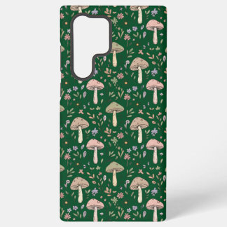 Funda Para Samsung Galaxy S22 Ultra Dark Forest Emerald Fungi Seamless Sophisticated