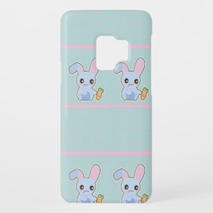 Funda De Case-Mate Para Samsung Galaxy S9 Accesorios de menta rosa Kawaii Bunny personalizad