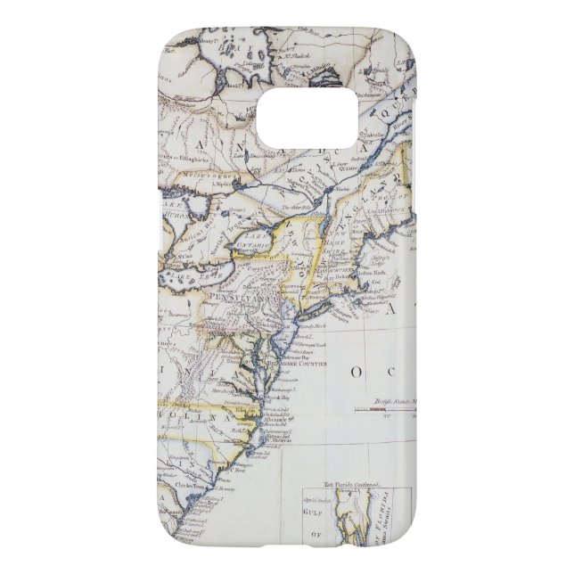Funda Para Samsung Galaxy De Case-Mate AMÉRICA COLONIAL: MAPA, c1770 (Atrás)