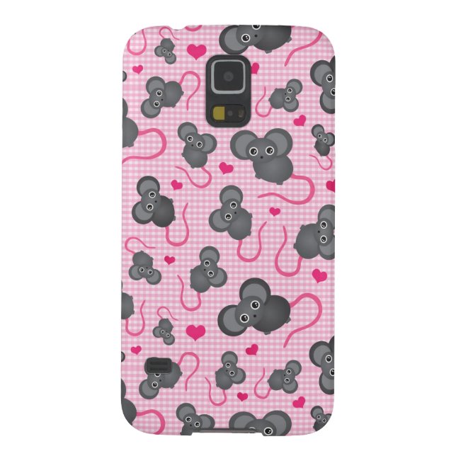 Funda Para Samsung Galaxy De Case-Mate Amo mi modelo del ratón en rosa (Atrás)
