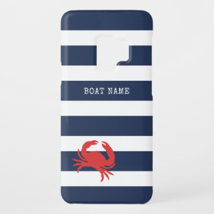 Funda De Case-Mate Para Samsung Galaxy S9 Anchor Naval Banda Azul Bandas Rojas Cangrejo Nomb