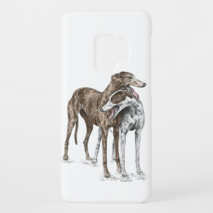 Funda De Case-Mate Para Samsung Galaxy S9 Arte del perro de dos amigos del galgo
