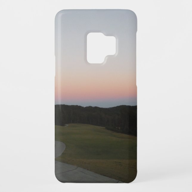 Funda Para Samsung Galaxy De Case-Mate Atardecer en el campo de golf del lago Arrowhead (Reverso)