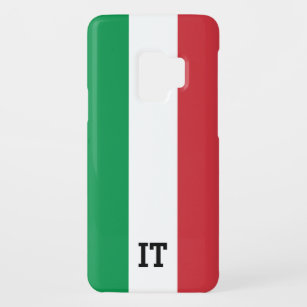 Funda De Case-Mate Para Samsung Galaxy S9 Bandera italiana del monograma conocido de encargo
