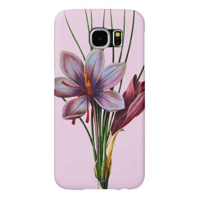 Funda Para Samsung Galaxy De Case-Mate Botánica: Azafrán (Atrás)