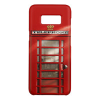 Cabina de teléfono roja británica divertida