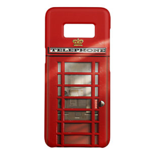 Funda De Case-Mate Para Samsung Galaxy S8 Cabina de teléfono roja británica divertida
