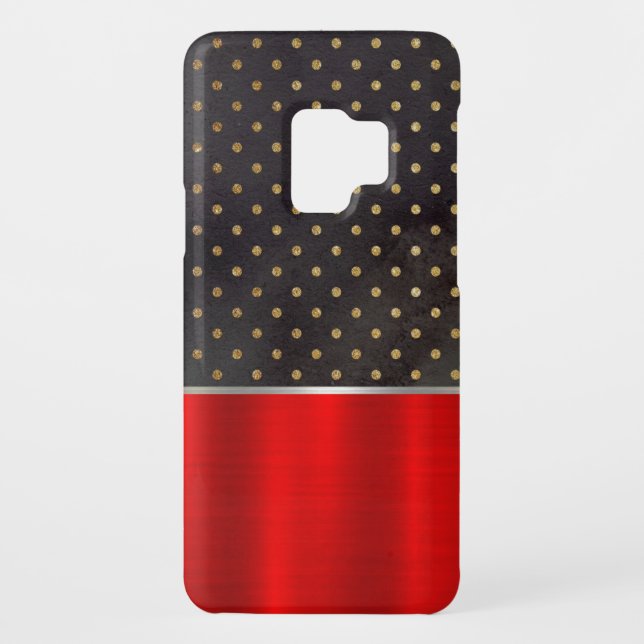 Funda Para Samsung Galaxy De Case-Mate Caja metálica roja fresca del teléfono celular (Reverso)