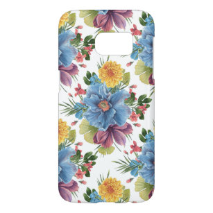 Funda Para Samsung Galaxy S7 Colorido y moderno patrón de flores acuáticas