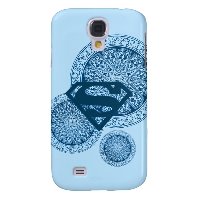Funda Para Samsung Galaxy De Case-Mate Diseño de círculo azul superchica (Atrás)