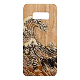 Funda De Case-Mate Para Samsung Galaxy S8 El estilo de madera de bambú del embutido de la