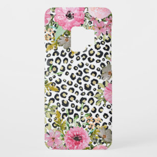 Funda De Case-Mate Para Samsung Galaxy S9 Elegante impresión de leopardo y diseño floral