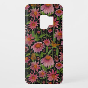Funda De Case-Mate Para Samsung Galaxy S9 Elegantes mariposas rosadas negras