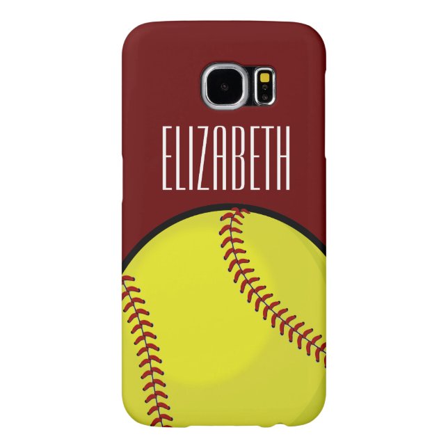 Funda Para Samsung Galaxy De Case-Mate Fan del softball (Atrás)