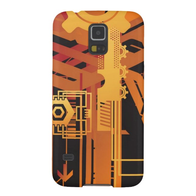 Funda Para Samsung Galaxy De Case-Mate Fondo de semitono técnico (Atrás)