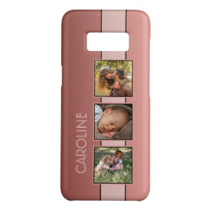 Funda De Case-Mate Para Samsung Galaxy S8 Foto De Nombre Personalizado En Color Rubor Peach 