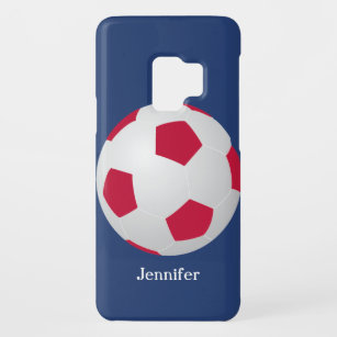 Funda De Case-Mate Para Samsung Galaxy S9 Fútbol, rojo, blanco y azul