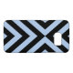 Funda Para Samsung Galaxy De Case-Mate Galones azules claros y negros (Reverso Horizontal)