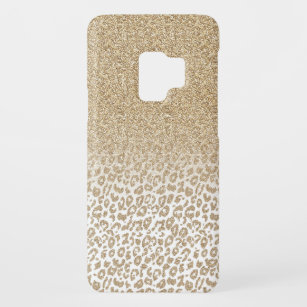Funda De Case-Mate Para Samsung Galaxy S9 Gradiente de impresión de leopardo y Purpurina de 