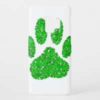 Impresión de hojas de perro de follaje verde