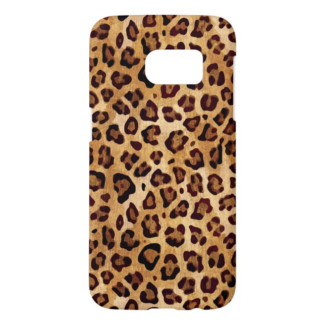 Funda Para Samsung Galaxy De Case-Mate Impresión de leopardo de la textura rusa (Atrás)