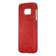 Funda Para Samsung Galaxy De Case-Mate Impresión de textura simple de cuero falso rojo (Reverso Izquierdo)