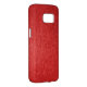 Funda Para Samsung Galaxy De Case-Mate Impresión de textura simple de cuero falso rojo (Atrás/Derecha)