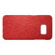 Funda Para Samsung Galaxy De Case-Mate Impresión de textura simple de cuero falso rojo (Reverso Horizontal)
