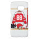 Funda Para Samsung Galaxy De Case-Mate Jersey de hockey sobre hielo rojo y blanco persona (Atrás)