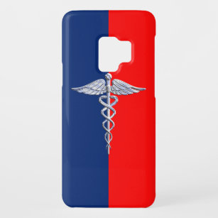 Funda De Case-Mate Para Samsung Galaxy S9 Liga de símbolos médicos Caduceos estilo Plata