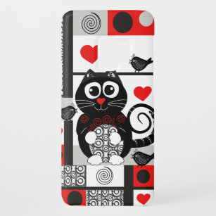 Funda De Case-Mate Para Samsung Galaxy S9 lindo gato, patrones y corazones