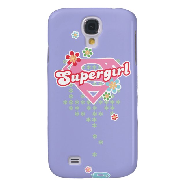 Funda Para Samsung Galaxy De Case-Mate Locura de las flores de superchica (Atrás)