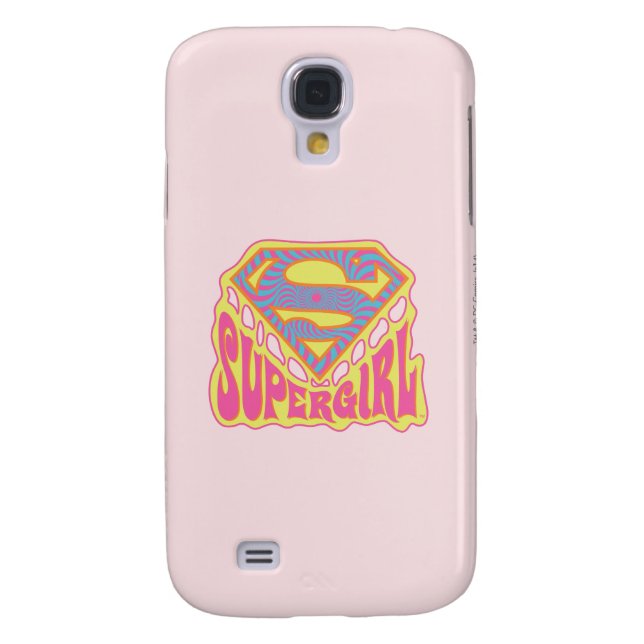 Funda Para Samsung Galaxy De Case-Mate Logo de Supergirl Groovy (Atrás)