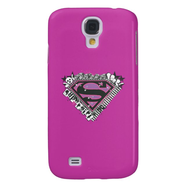 Funda Para Samsung Galaxy De Case-Mate Logo de Supergirl Pins (Atrás)
