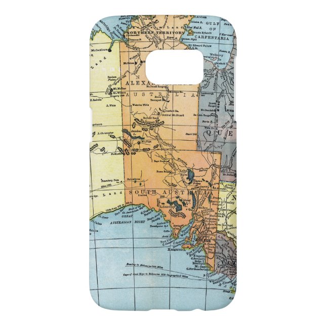 Funda Para Samsung Galaxy De Case-Mate MAPA: AUSTRALIA, c1890 (Atrás)