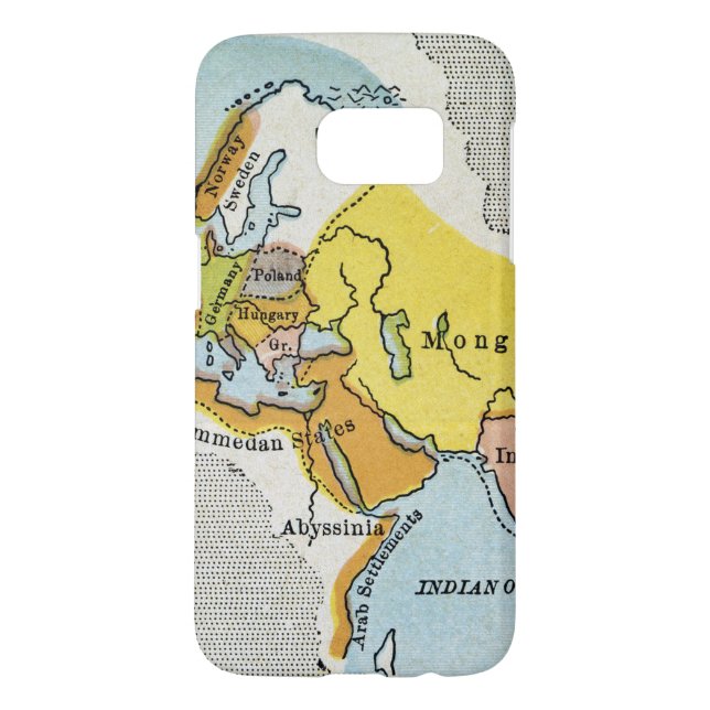 Funda Para Samsung Galaxy De Case-Mate MAPA DEL MUNDO, c1300. (Atrás)