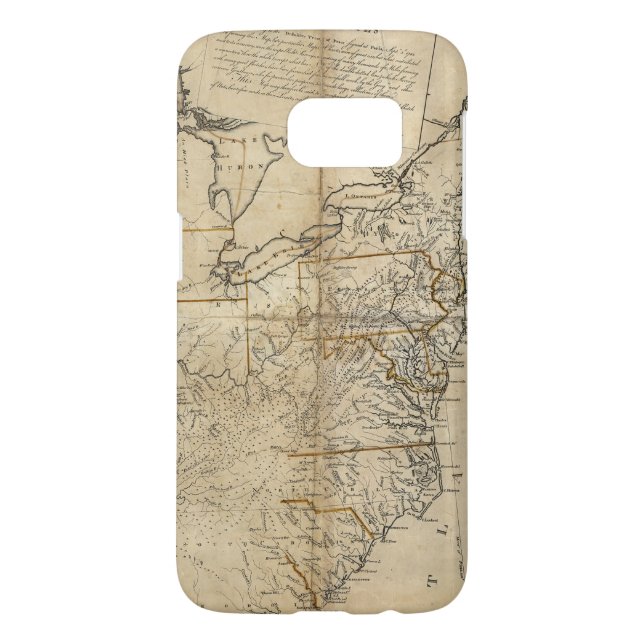 FUNDA PARA SAMSUNG GALAXY DE Case-Mate MAPA: EE.UU., 1783 (Atrás)