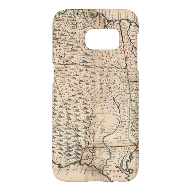 FUNDA PARA SAMSUNG GALAXY DE Case-Mate MAPA: JAMAICA, 1755 2 (Atrás)